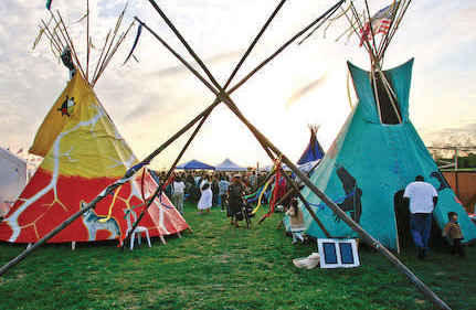 Entrance to Peace Village of the Prayer Vigil for the Earth